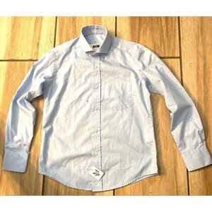 Joseph Aboud Dress Longsleeve Shirt Boy’s Light Blue Size 8 NWT